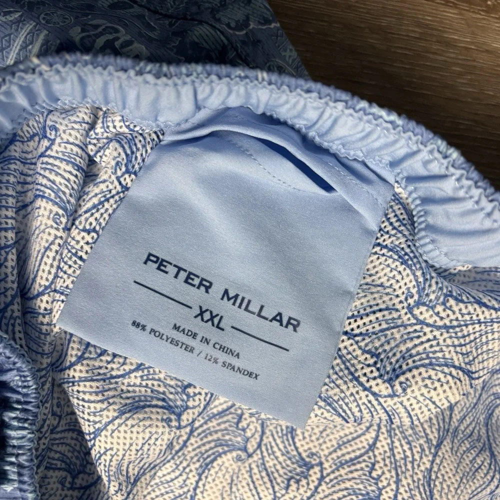 Peter Millar Men's XXL Stellar Blue Mai Tai Tropical Print 7